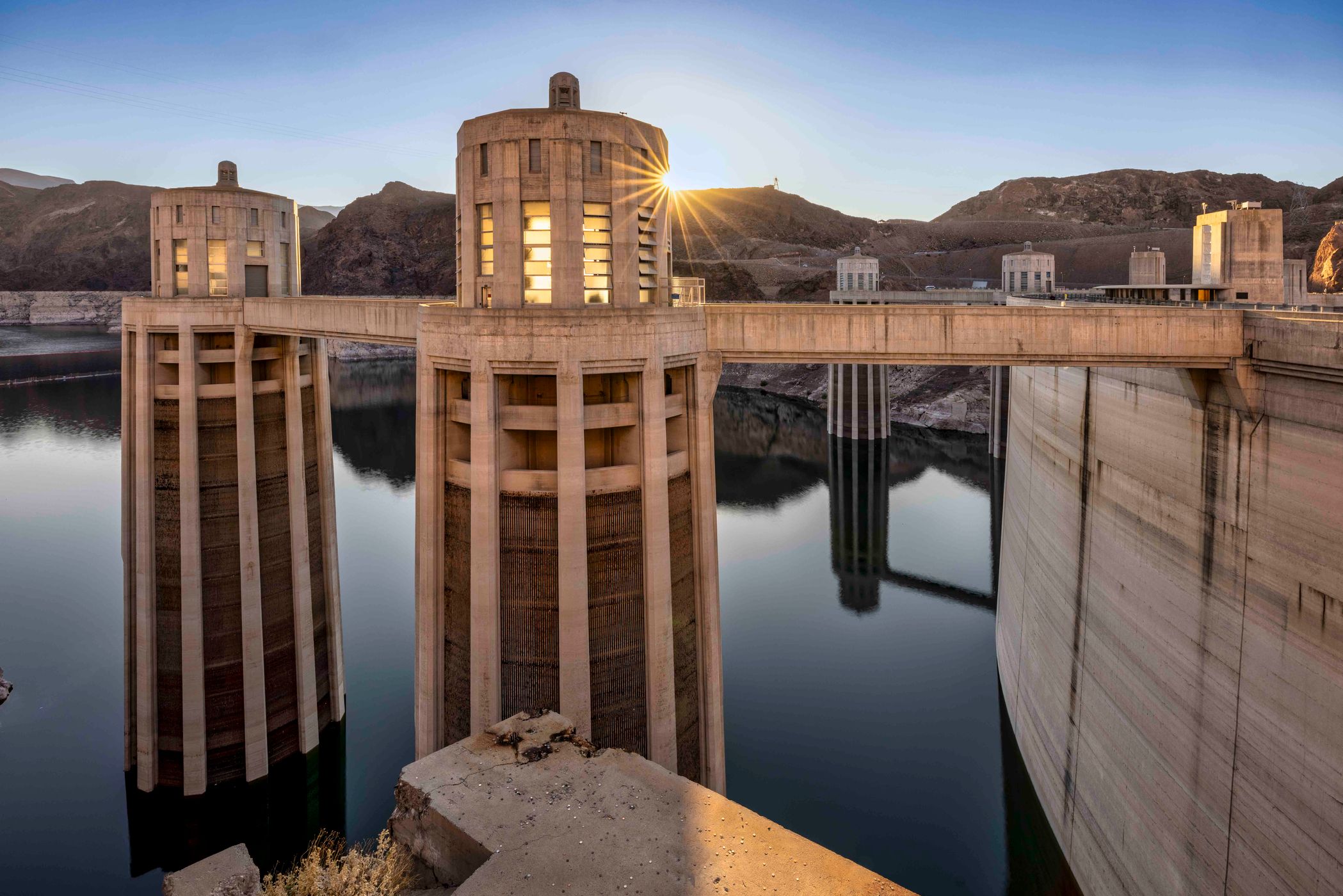 Sunrise, Hoover Dam, Nevada, Arizona, USA