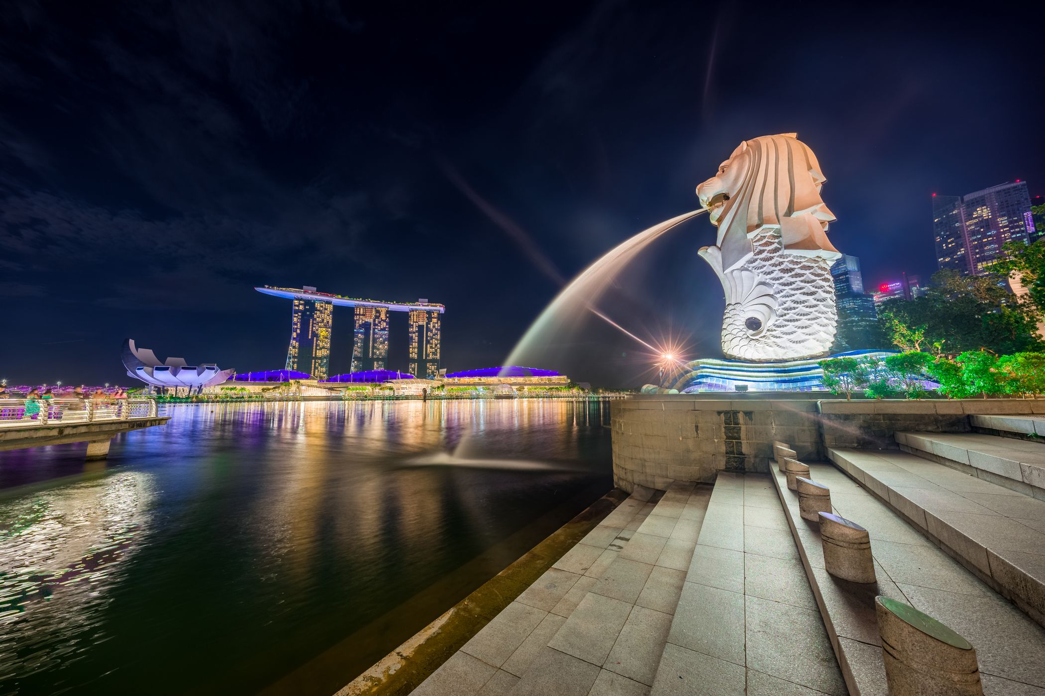 Close-up of the Merlion, Singapore