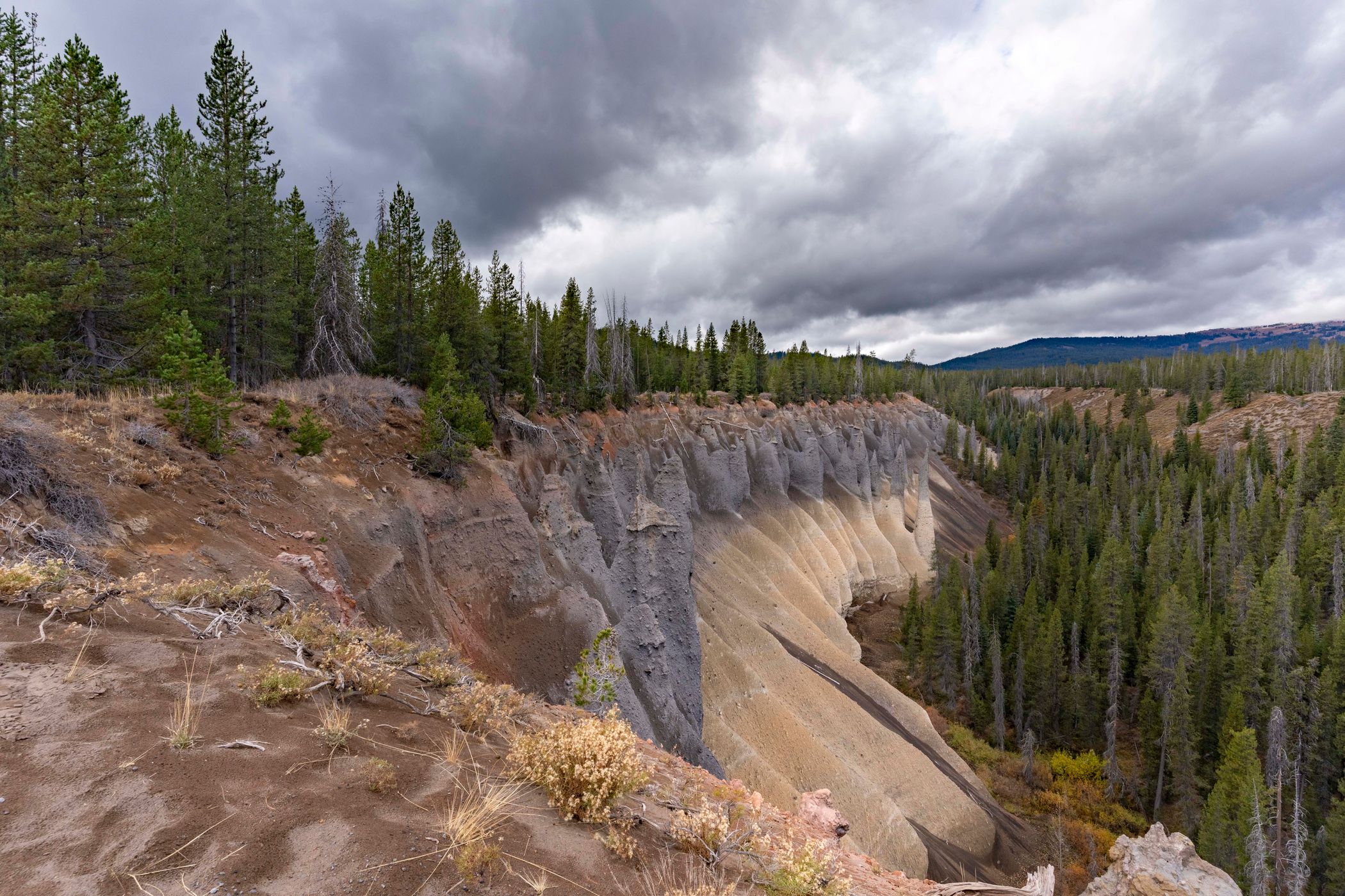 The pinnacles at Crater Lake, USA