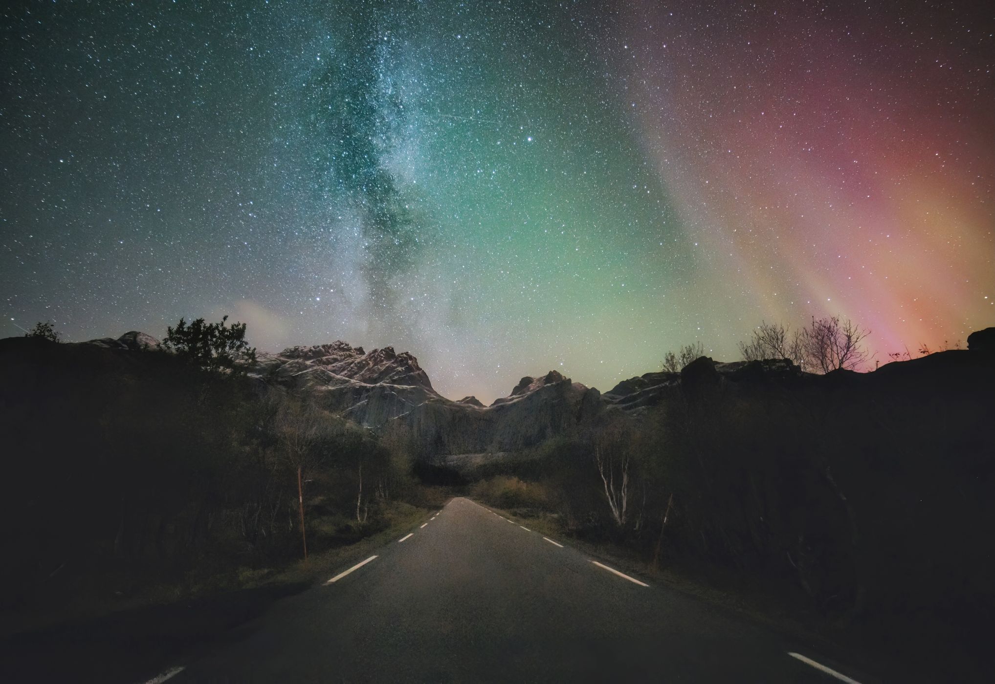 The road to Nusfjord, Lofoten, Norway