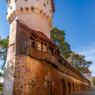 Sibiu Town wall with tower, Romania