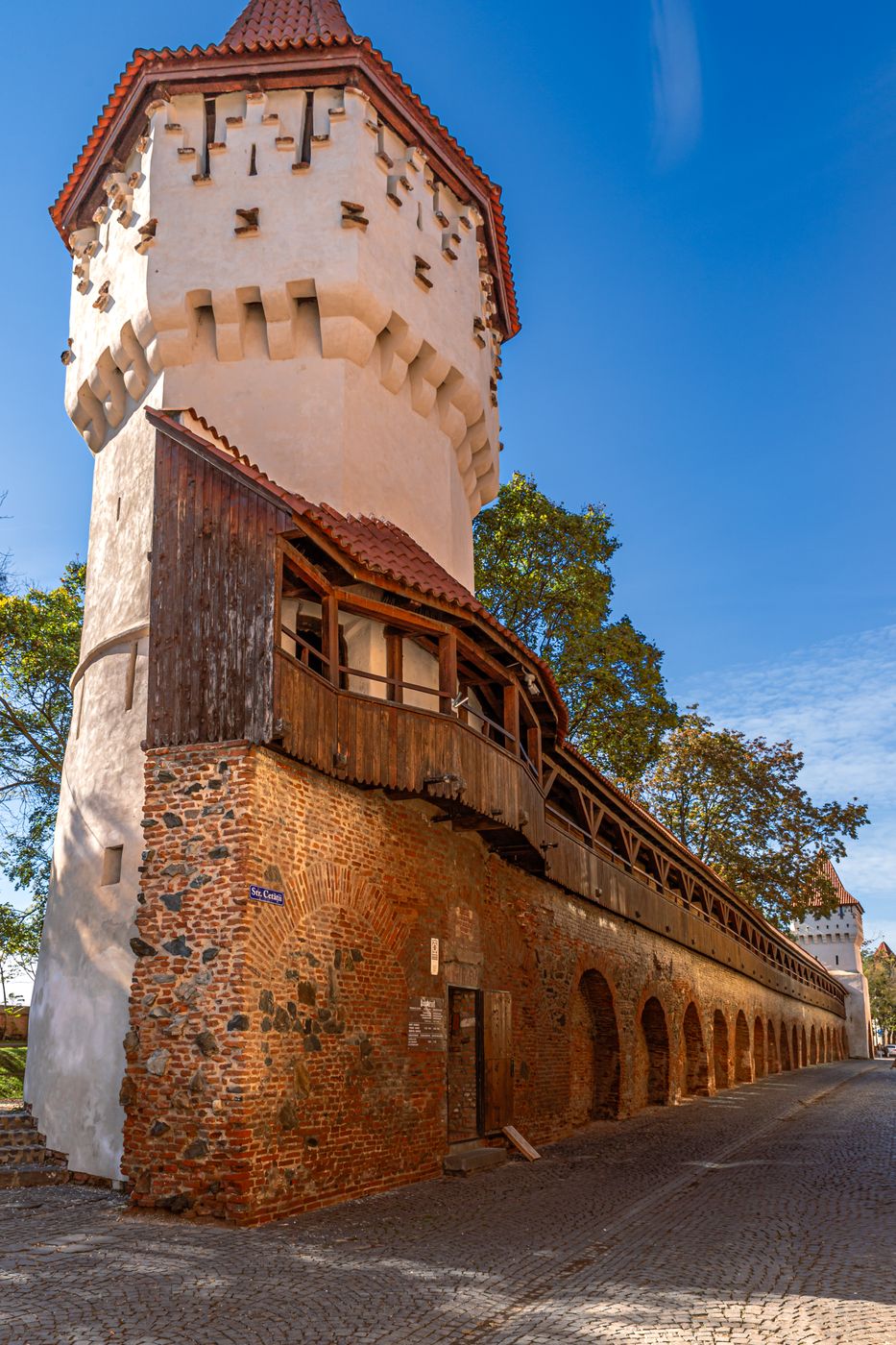 Sibiu Town wall with tower, Romania