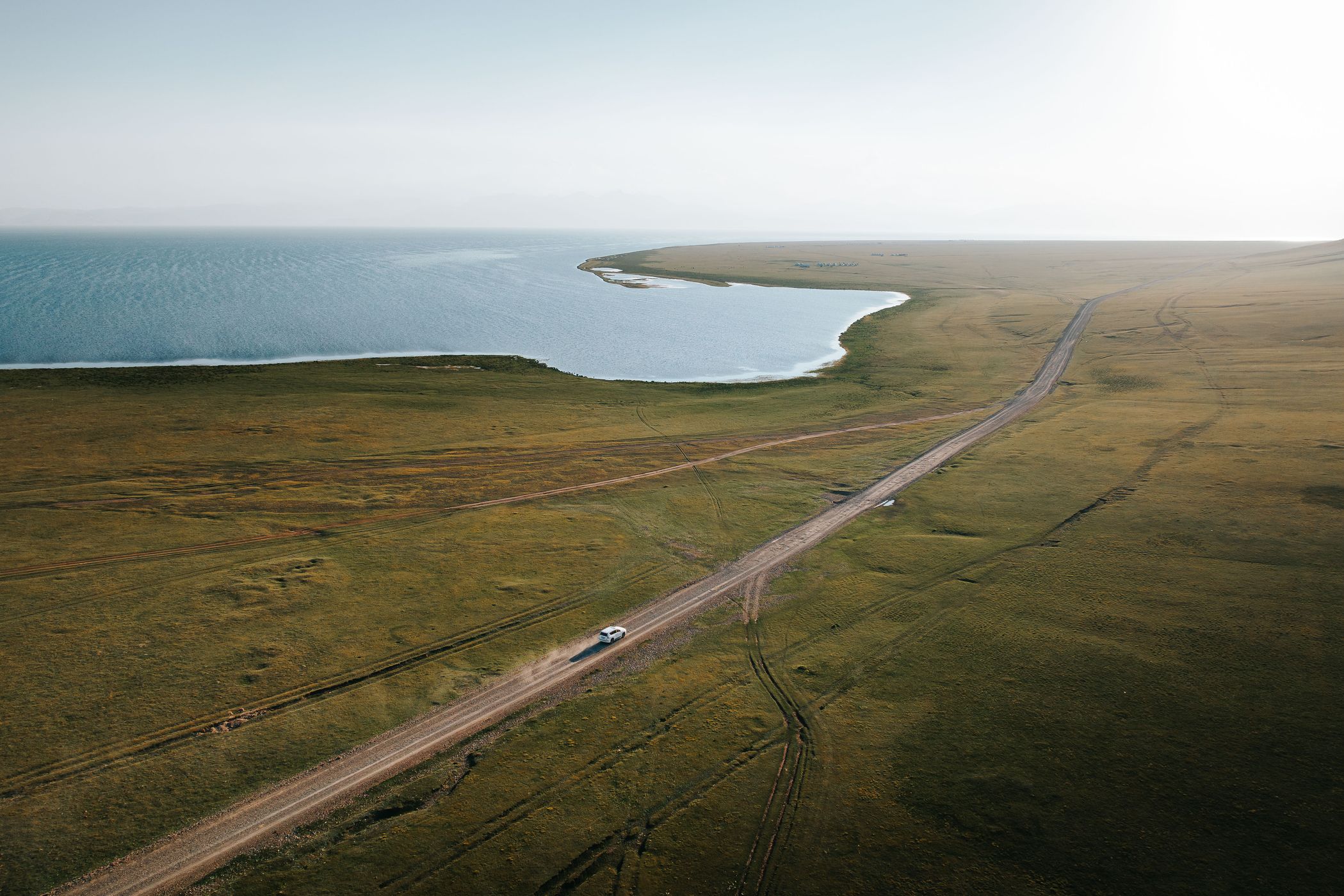 Vast steppes, Lake Song-Kul, Kyrgyz Republic