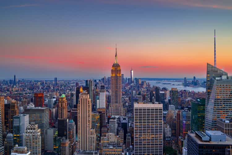 View from “Top of the Rock“, New York City