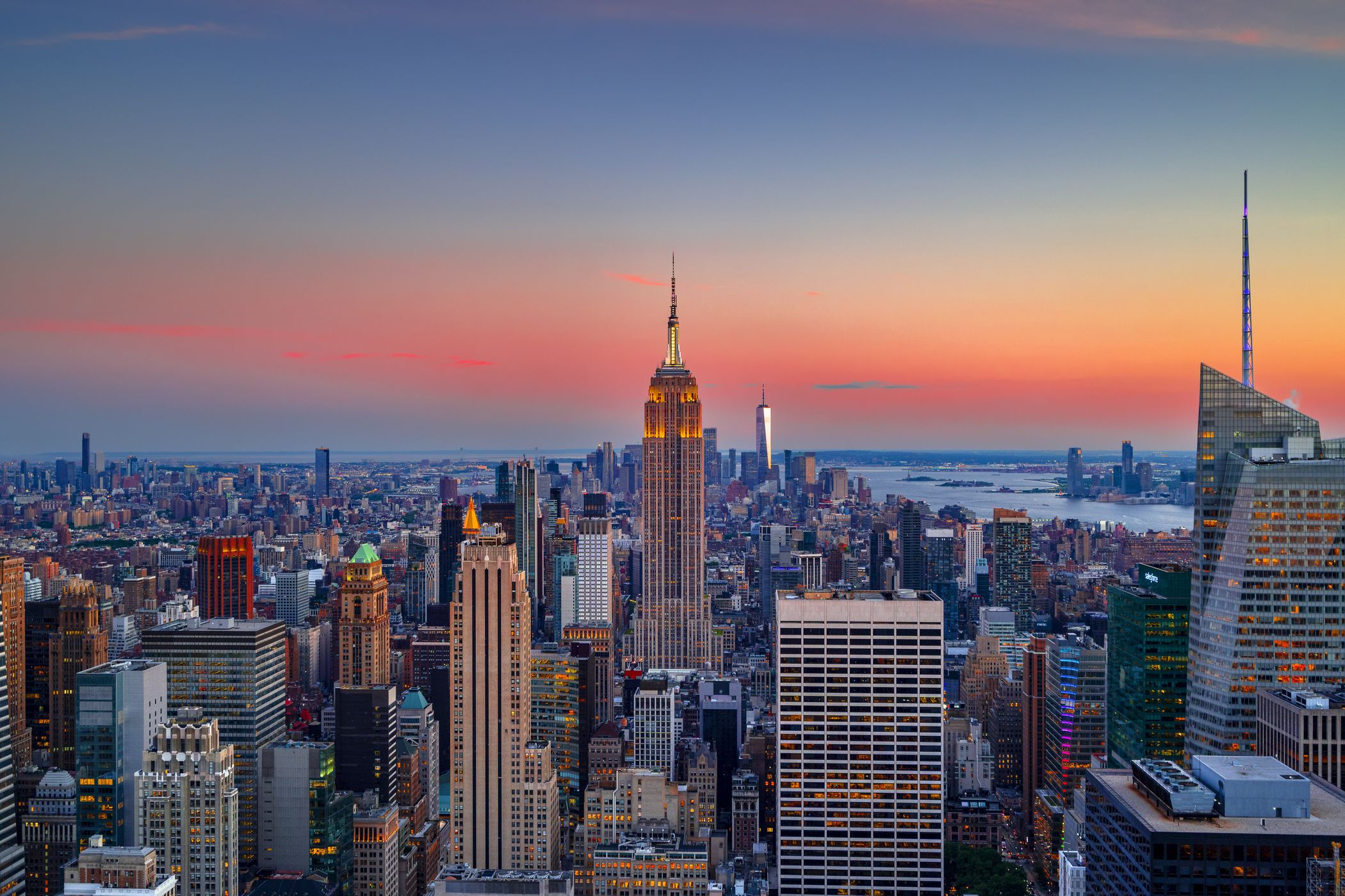 View from “Top of the Rock“, New York City, USA