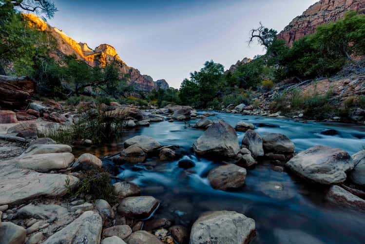 Virgin River, Pa'rus Trail, Zion National Park, Utah