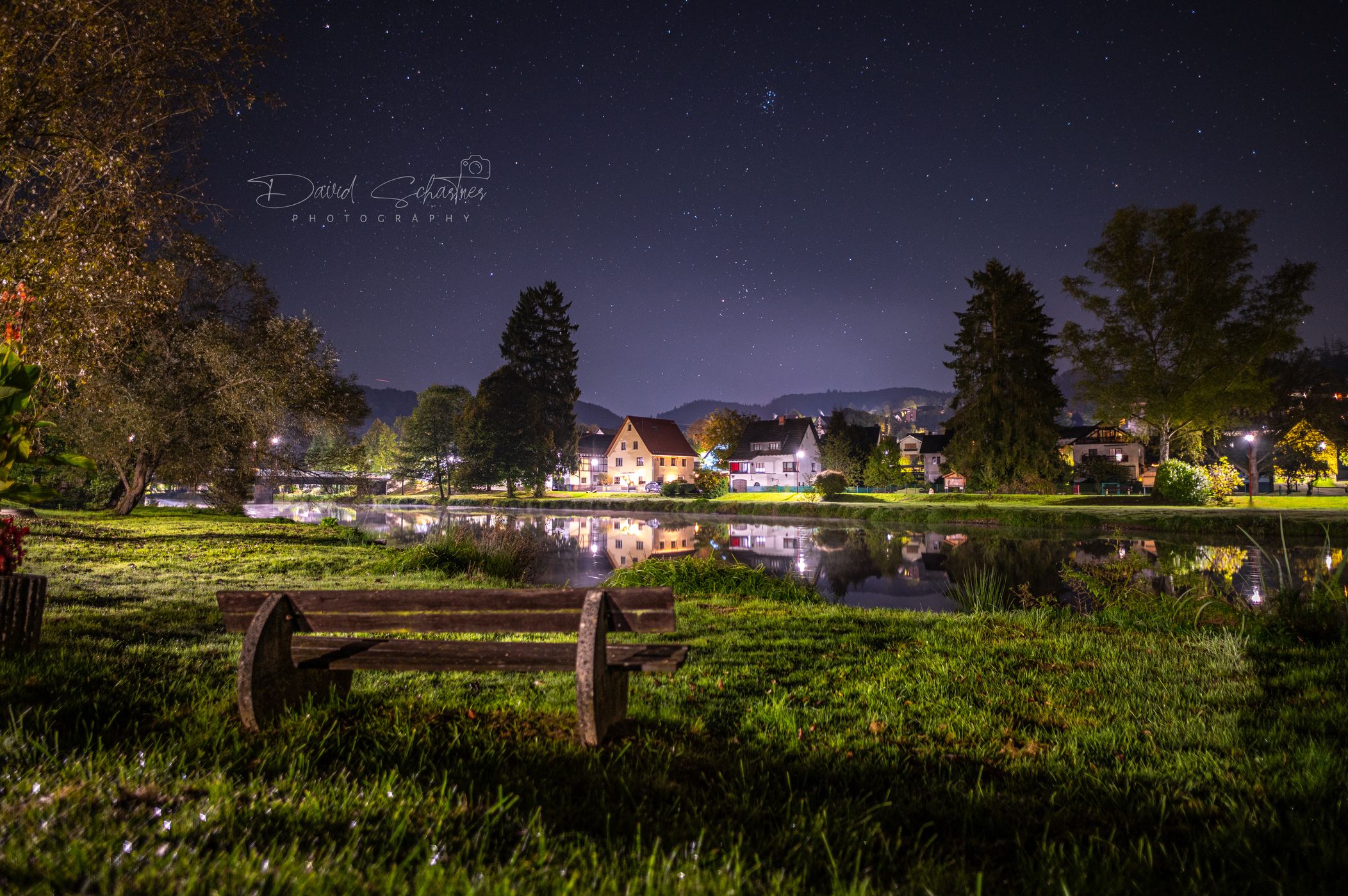 Waldbreitbach with reflection, Germany