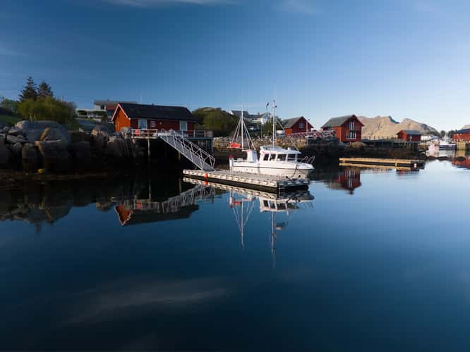Ballstad Harbour (Drone)