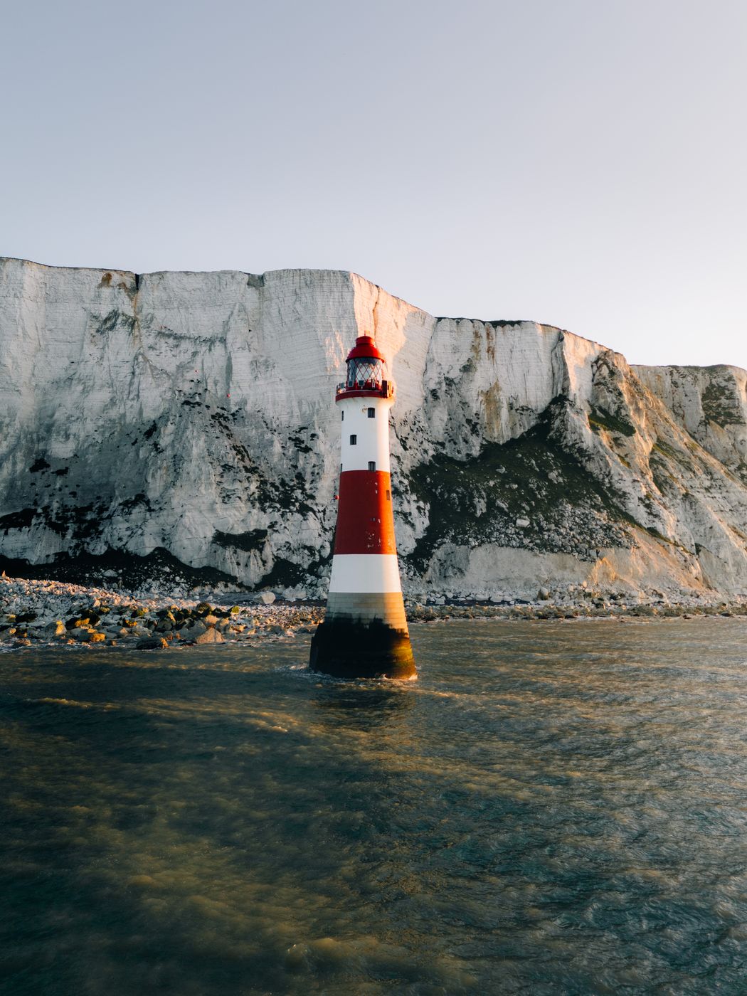 Beachy Head Lighthouse from above, United Kingdom