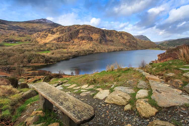 Bench at Llyn Dinas