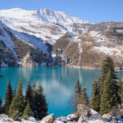 Big Almaty Lake and Big Almaty Peak, Kazakhstan