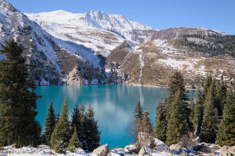 Big Almaty Lake and Big Almaty Peak