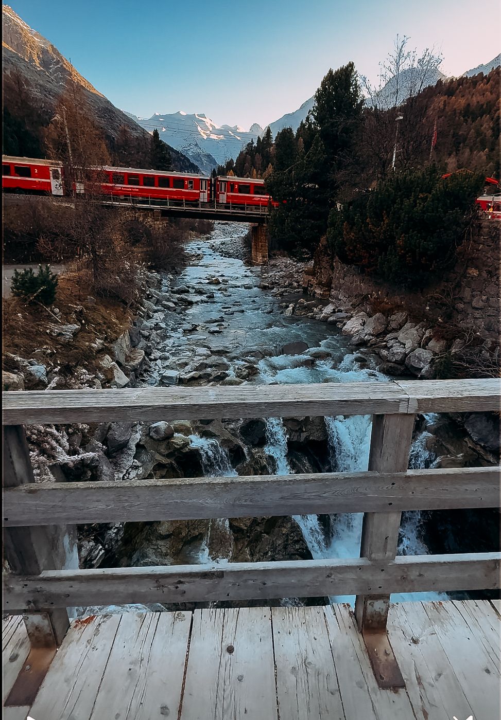 Bridge Morteratsch, Switzerland