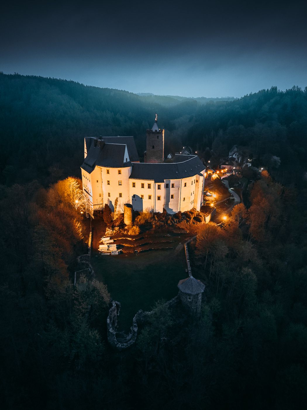 Burg Scharfenstein (Drone), Germany