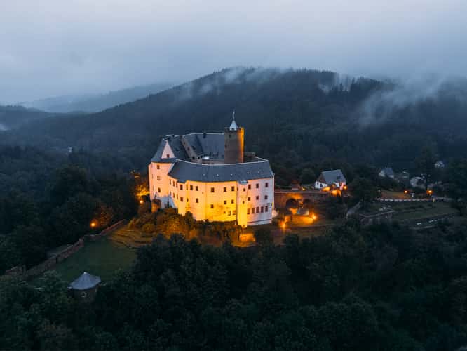 Burg Scharfenstein (Drone)