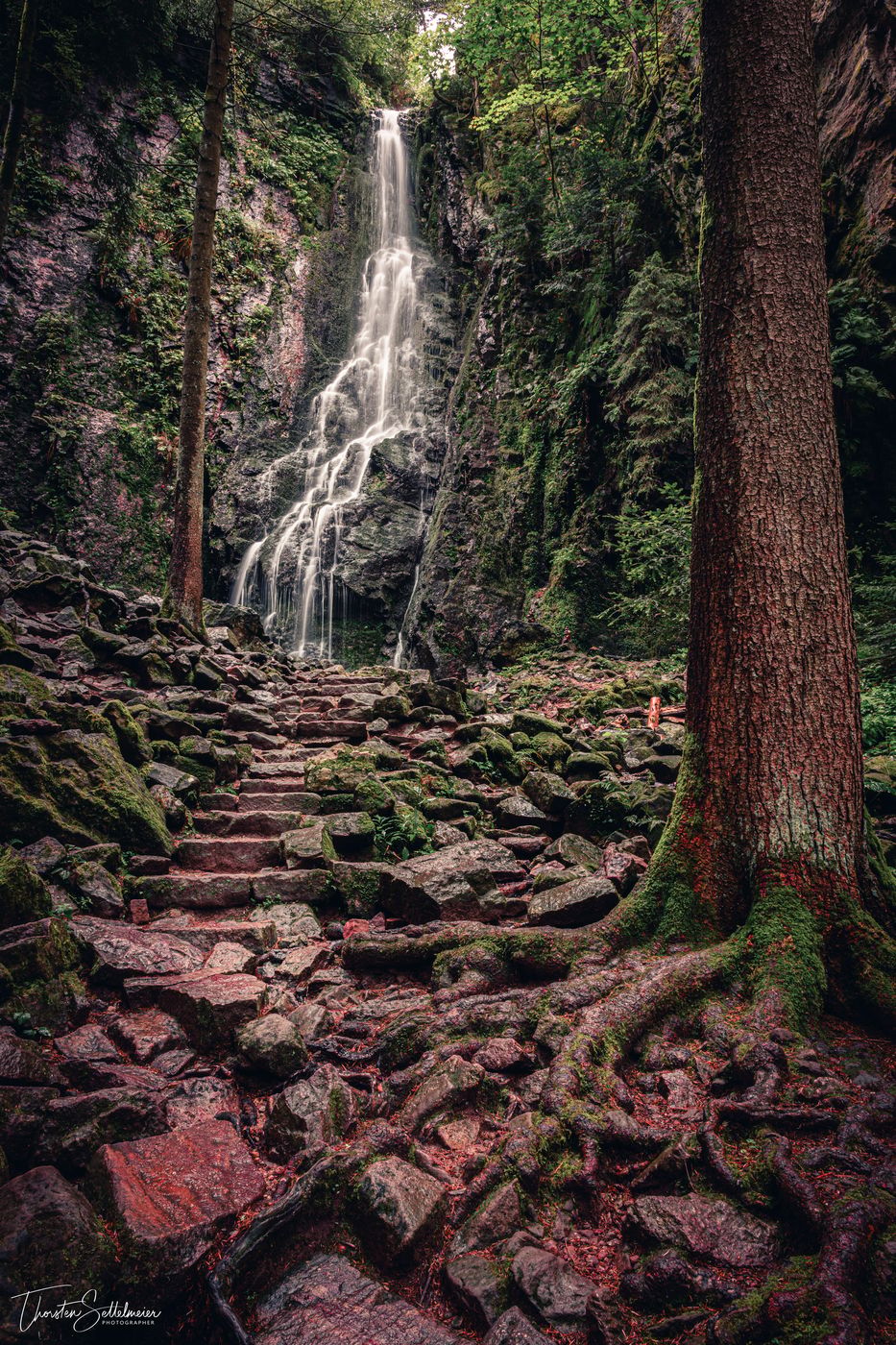 Burgbach Waterfall, Black Forest, Germany