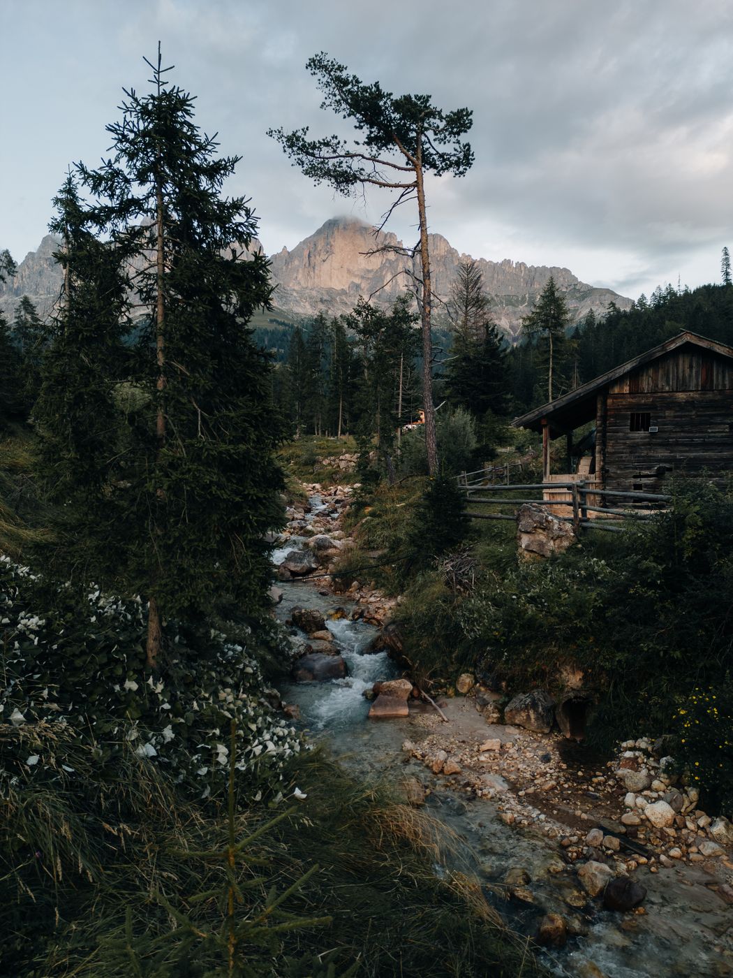 Cabin at a river, Italy