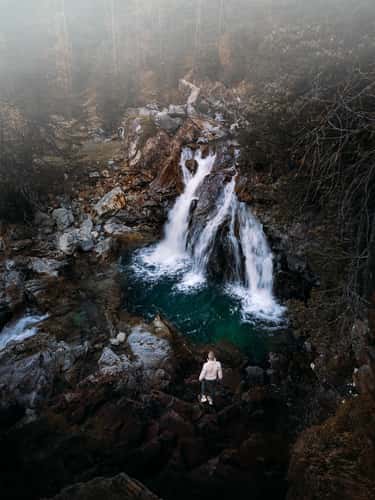Cascada da Bernina (Drone)