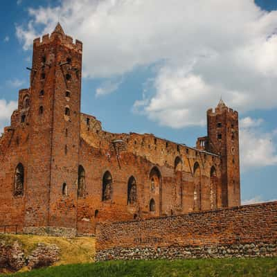 Castle ruins in Radzyn Chelminski, Poland