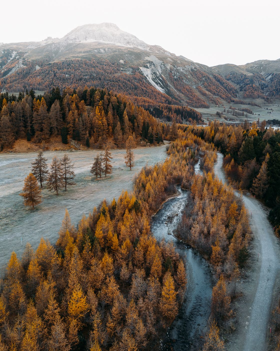 Celerina River & Cabin (Drone), Switzerland