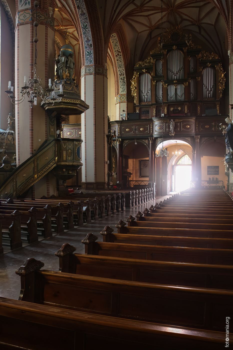Church interior, Reszel, Poland