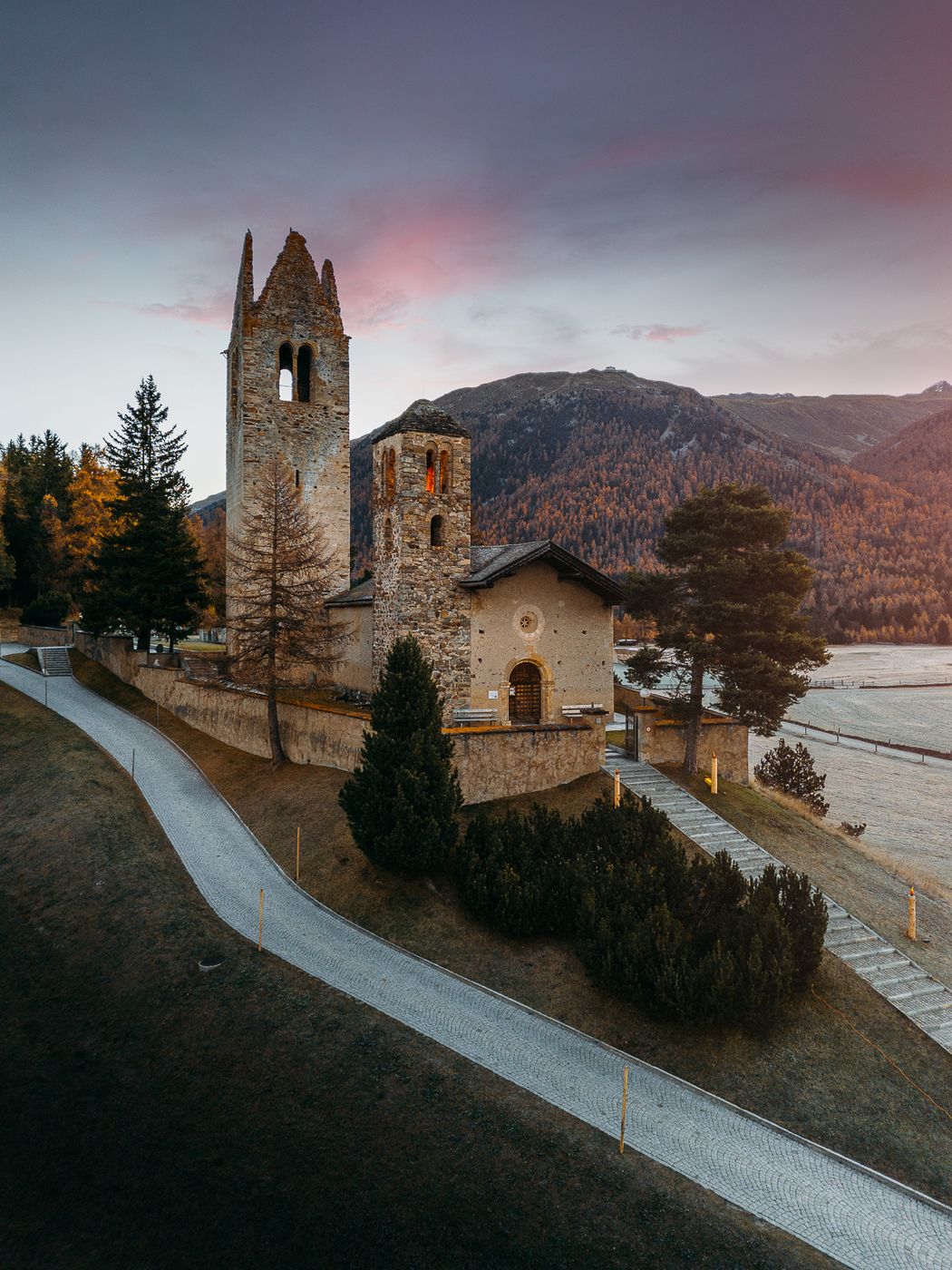 Church San Gian (Drone), Switzerland