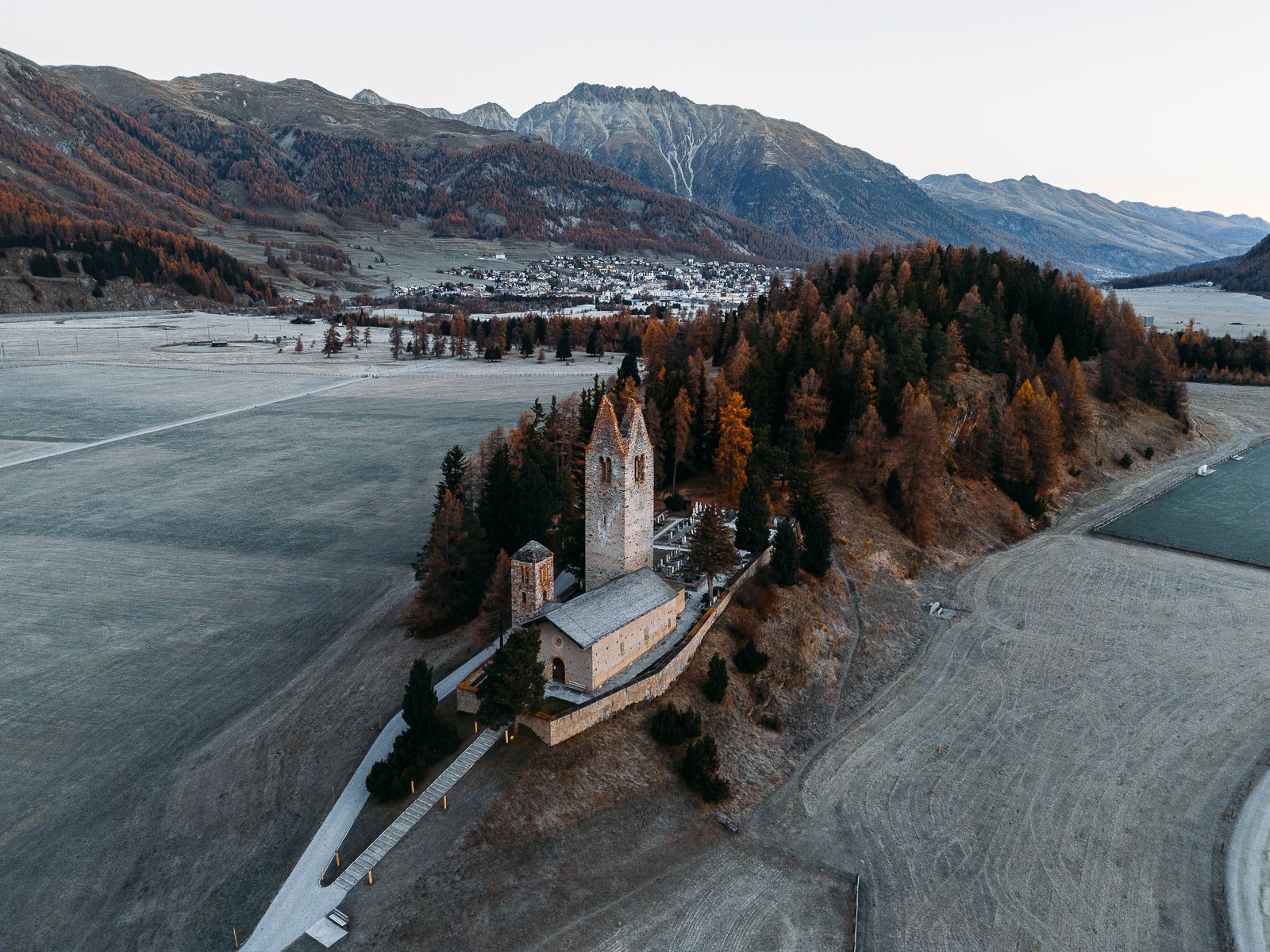 Church San Gian (Drone), Switzerland
