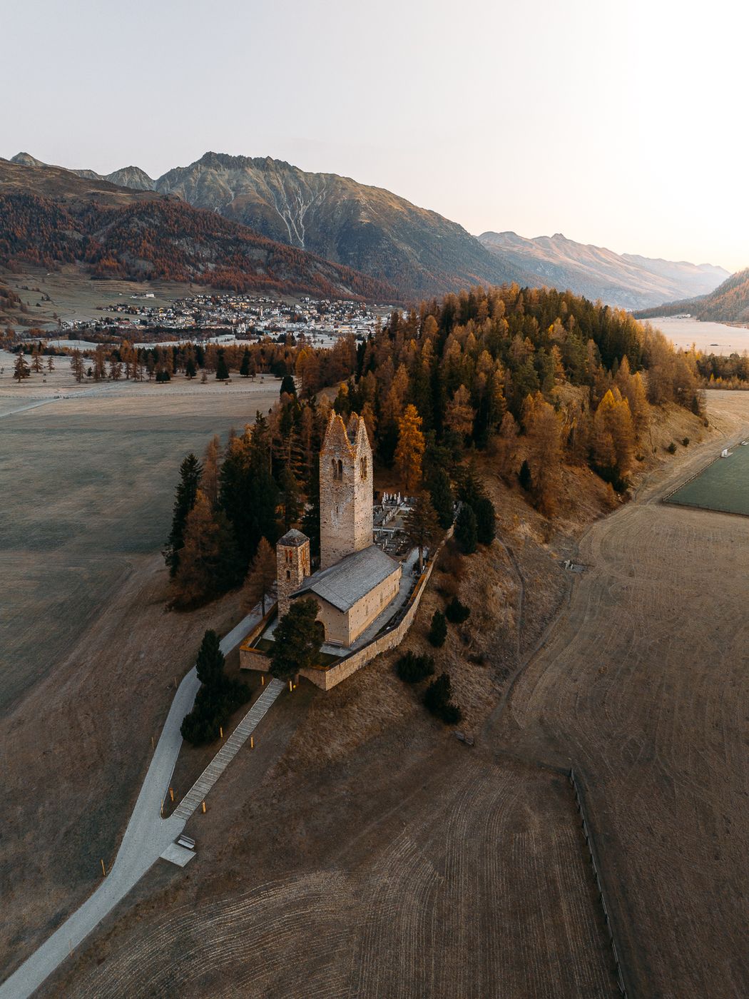 Church San Gian (Drone), Switzerland