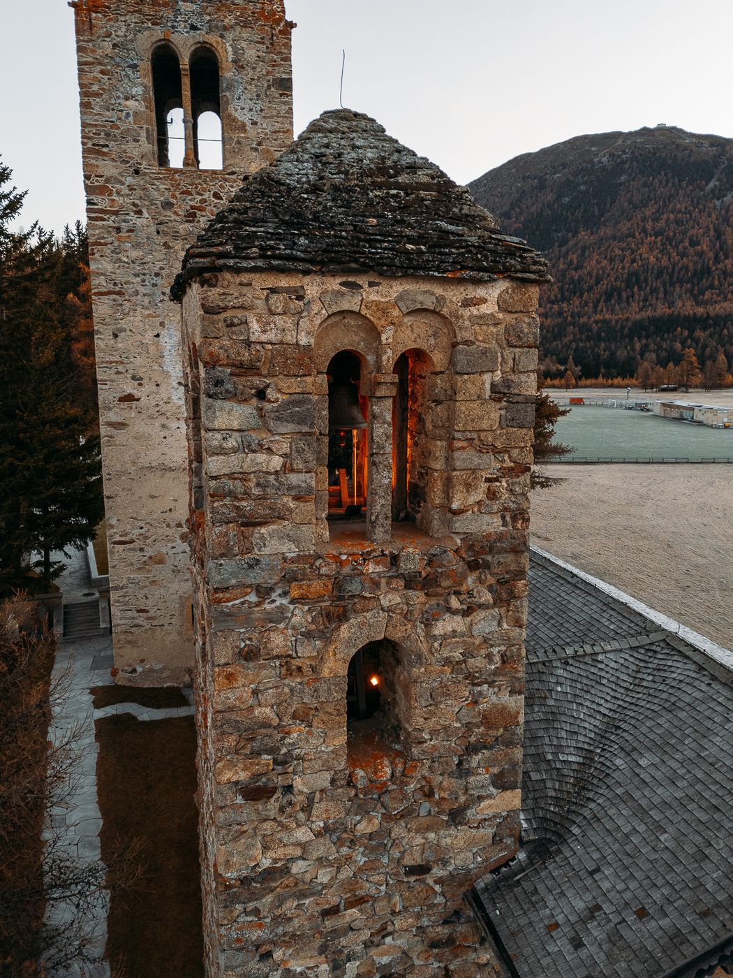 Church San Gian (Drone), Switzerland