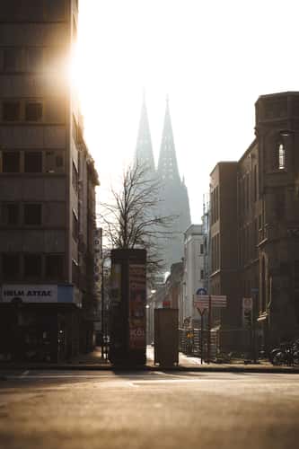 Cologne Cathedral view from Ritterstreet, Cologne