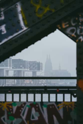 Cologne panorama from Southbridge, Cologne