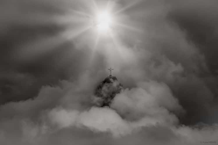 Corcovado in the clouds