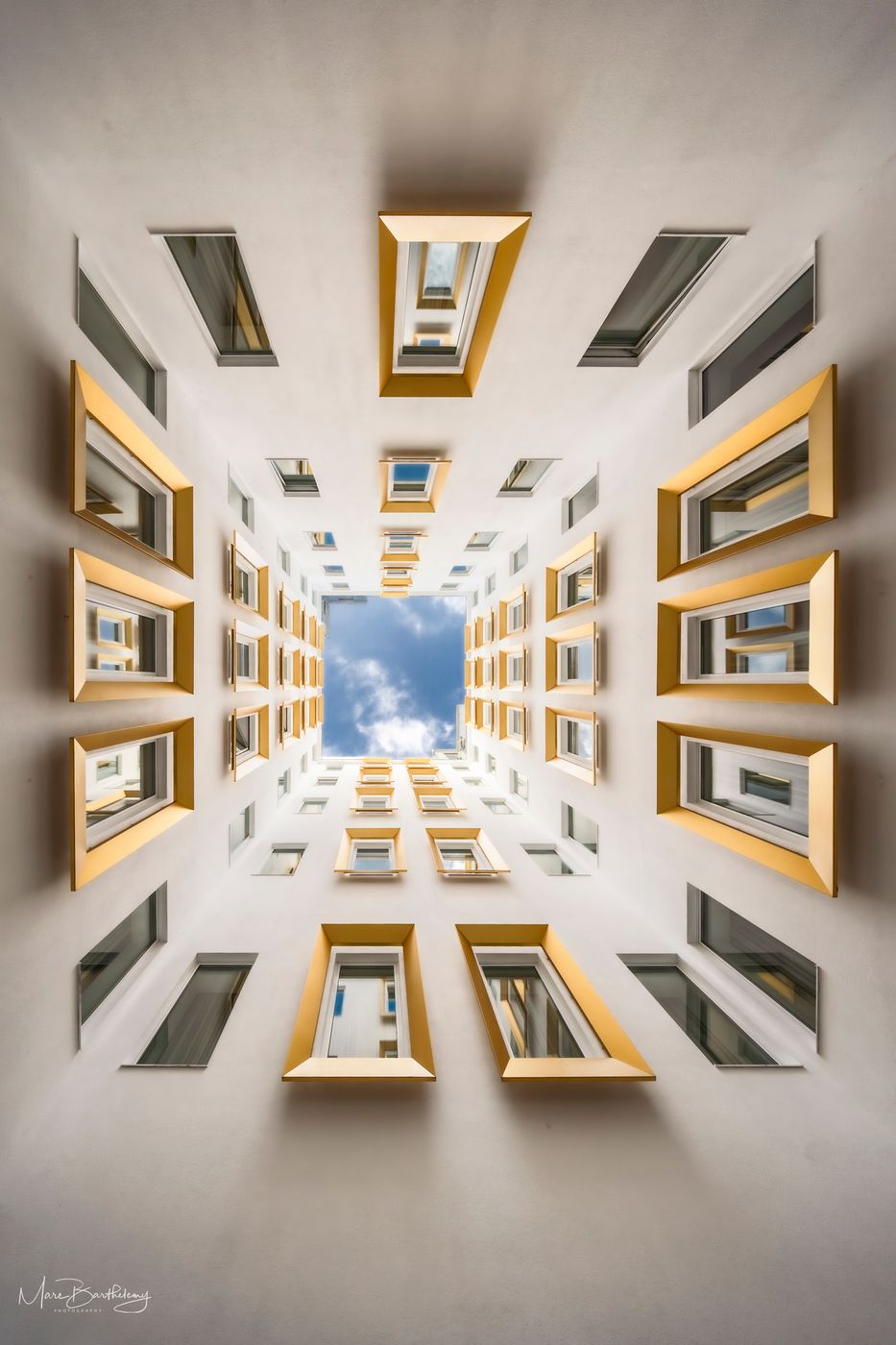 Courtyard at Motel One, Vienna, Austria