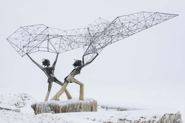 Fishers statue, Petrozavodsk