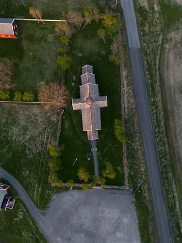 Flakstad Kirkje (Drone)