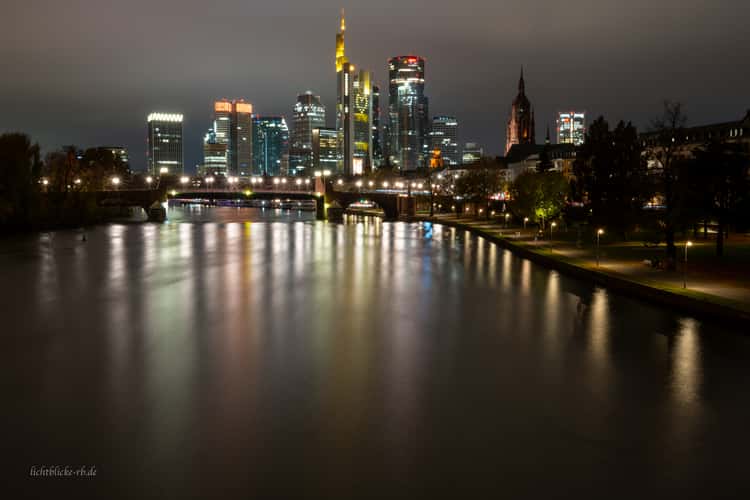 View from Ignatz-Bubis-Brücke, Frankfurt am Main