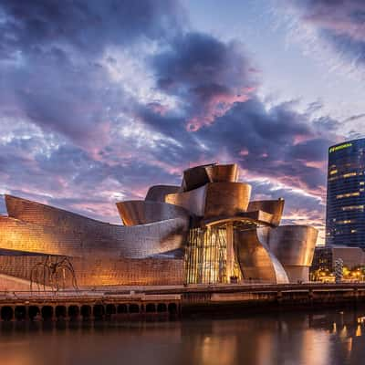 Guggenheim from Nervión River, Bilbao, Spain