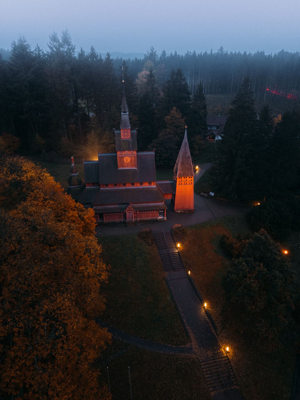 Gustav-Adolf-stave-Church (Drone), Germany