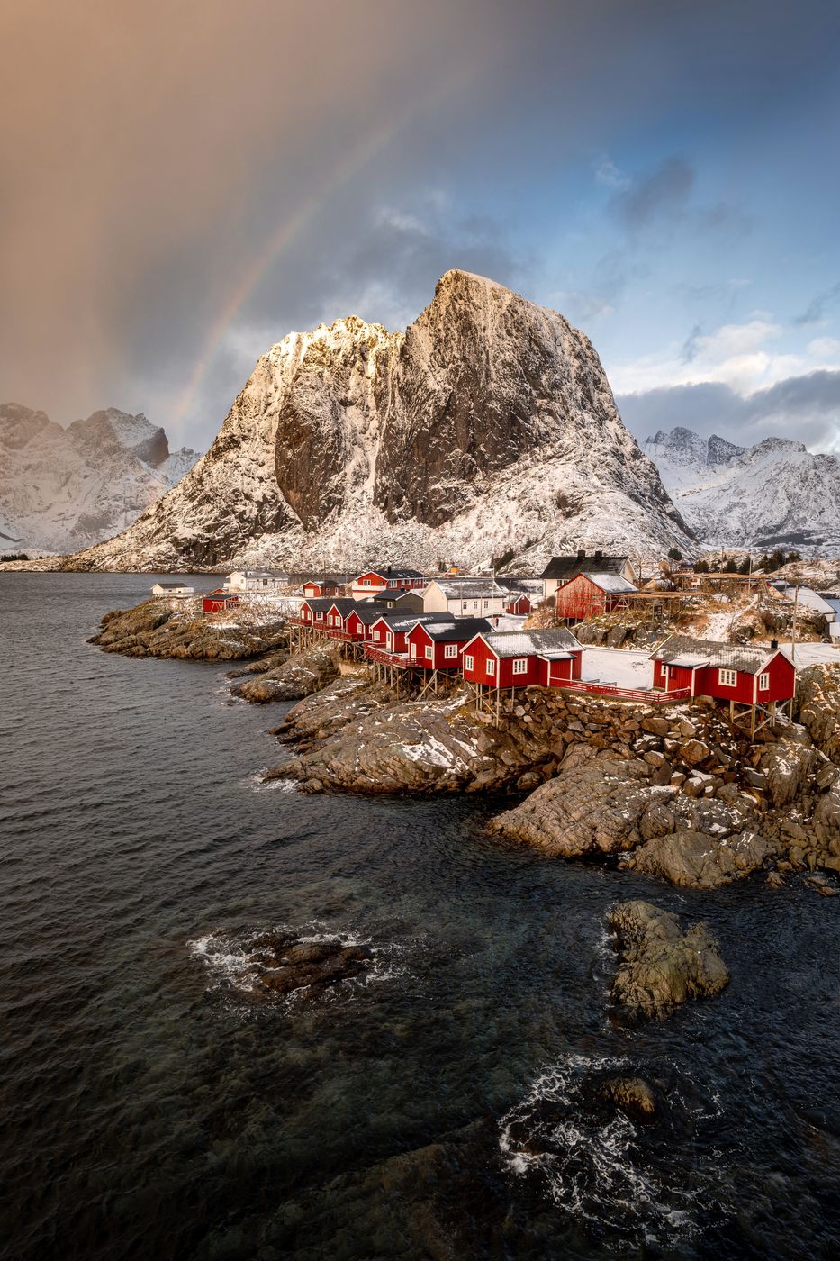Hamnøy, classic view, Lofoten, Norway