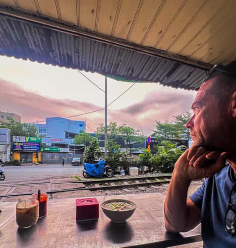 Hanoi train street south