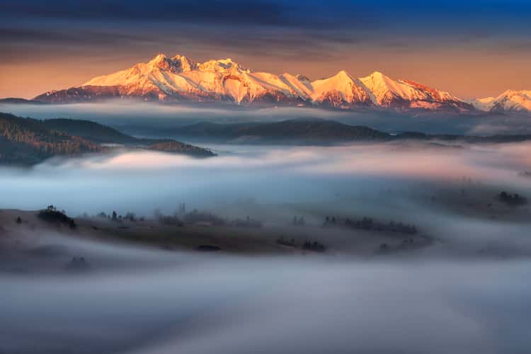High tatras from Pieniny NP