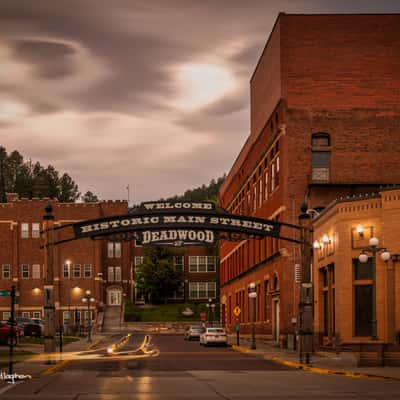 Historic Main street Deadwood, South Dakota, USA