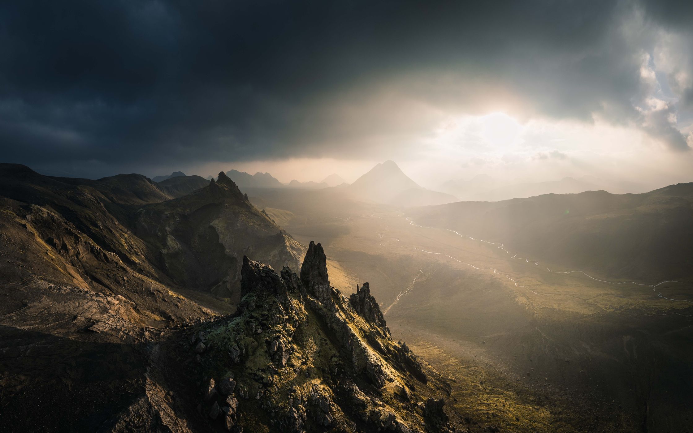 Hvanngil Hut Valley, Iceland