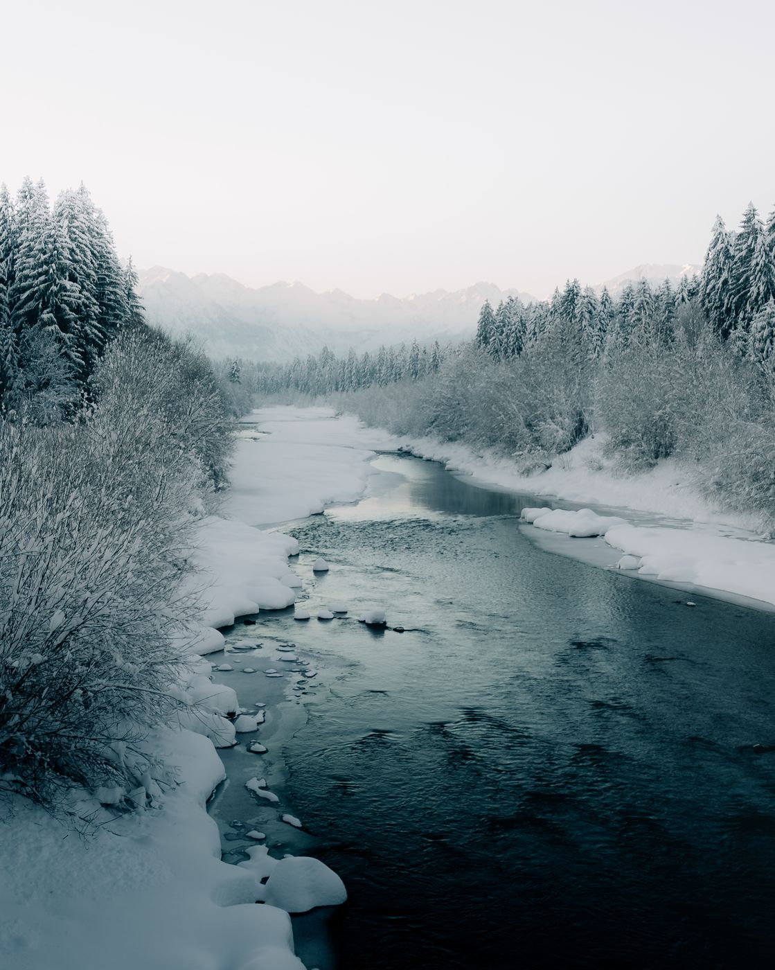 Iller near Fischen, Allgäu, Germany