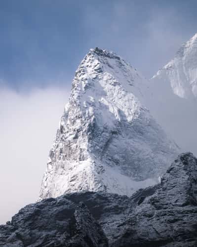 Kongde Ri and Nupla mountain Range