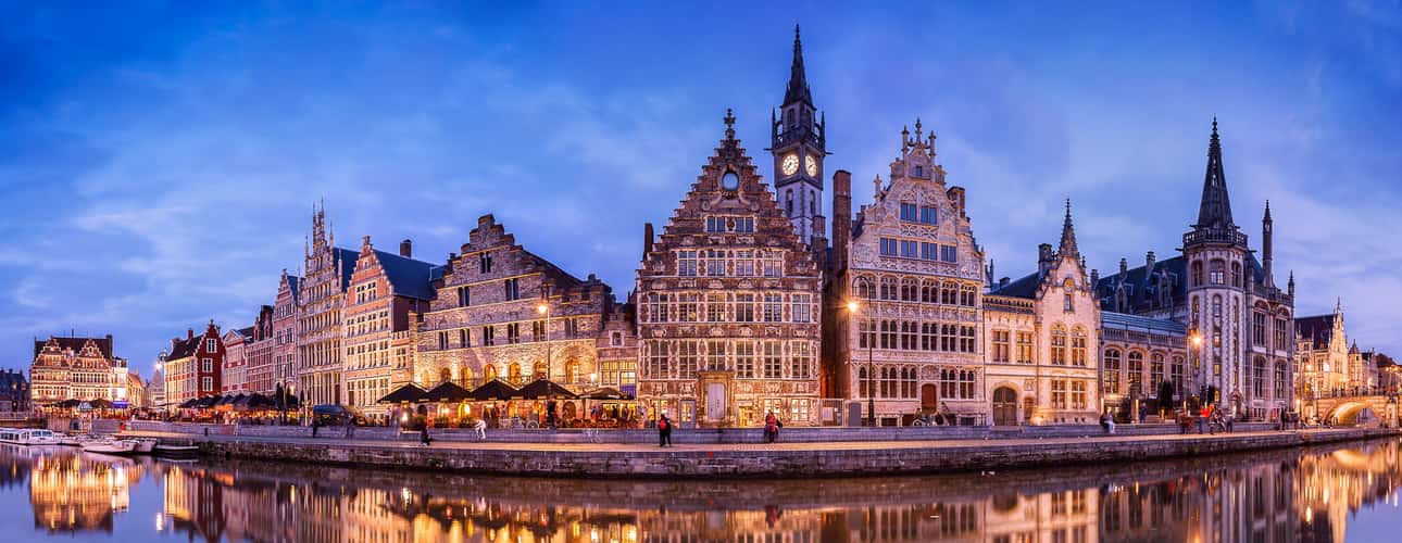 Korenlei and Saint Michael's Bridge, Ghent