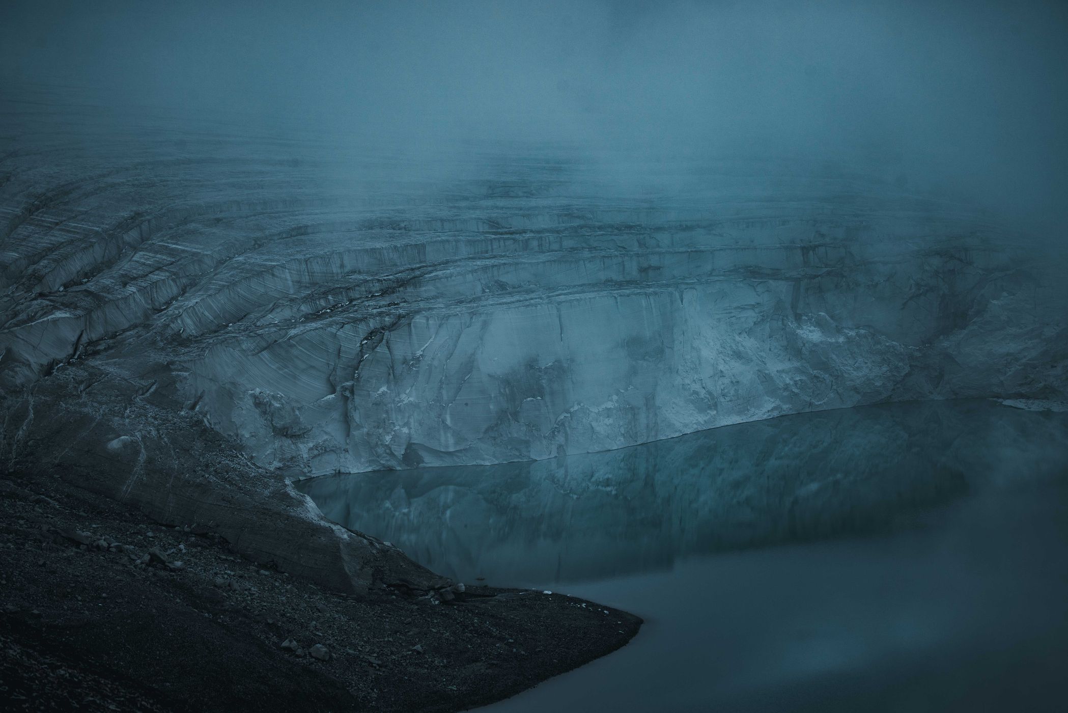 Kyzyl-Asker glaciers, Rajon At-Baschy, Kyrgyz Republic