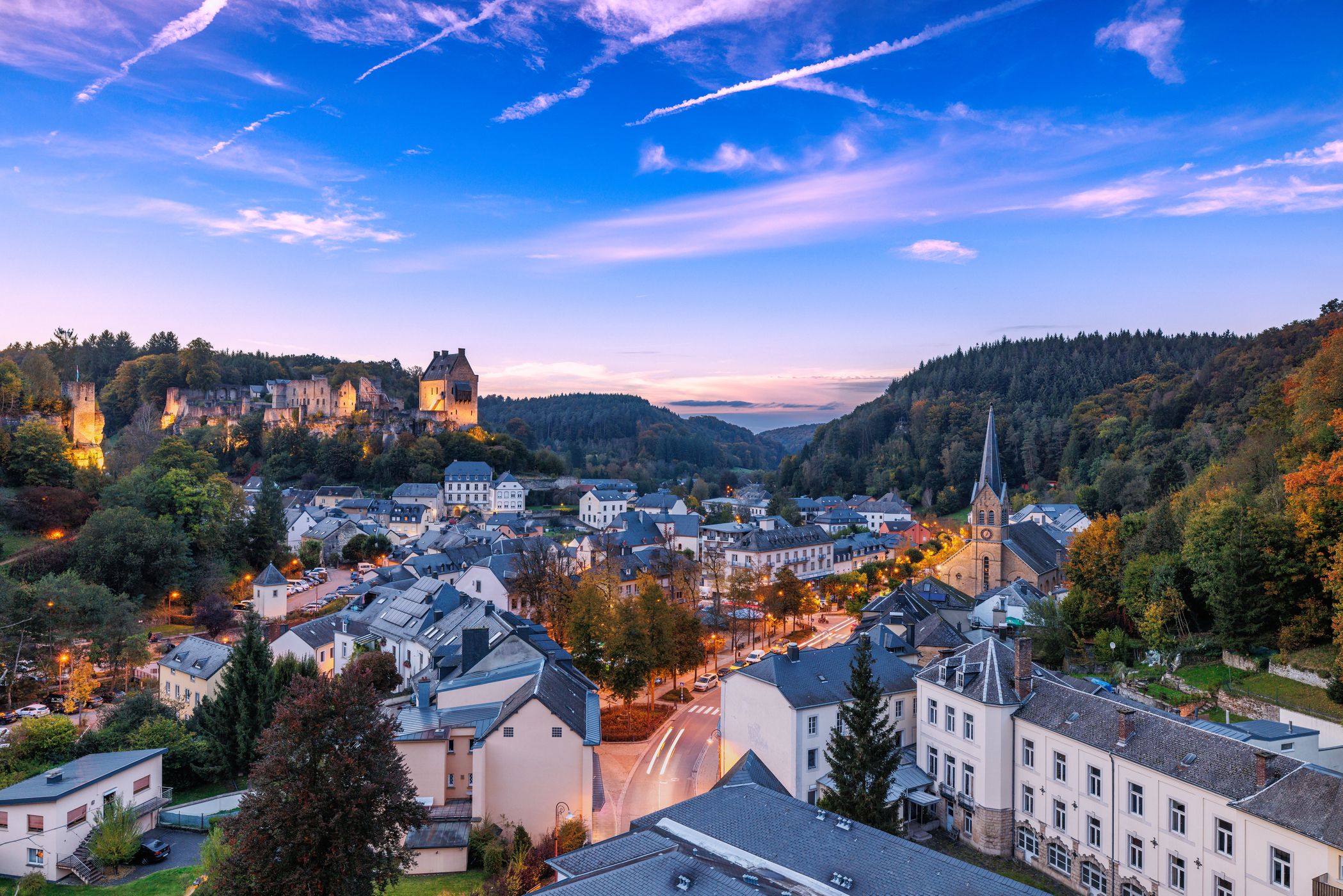 Larochette from 'Taiperlee' viewpoint, Luxembourg