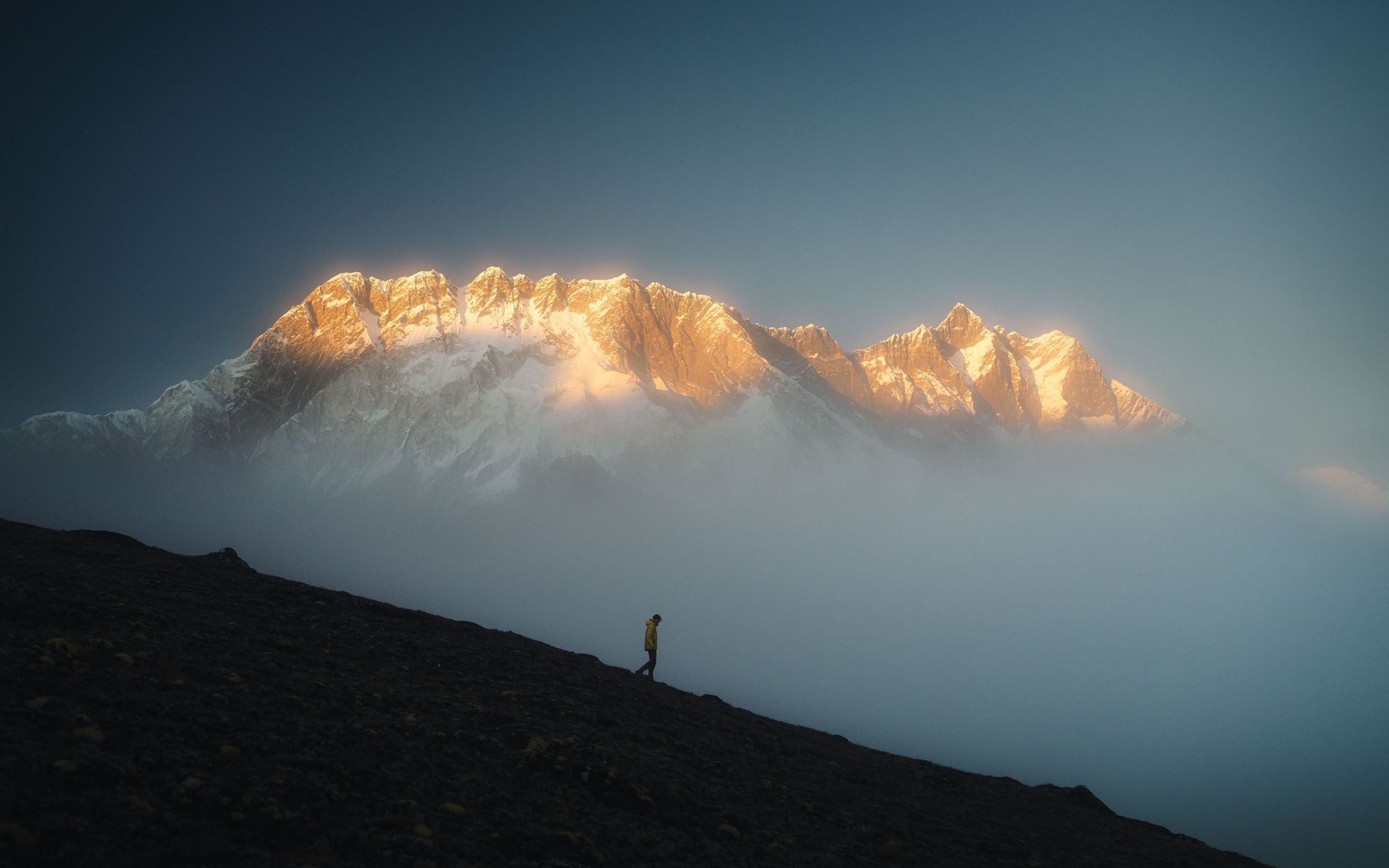 Lhotse View, Kongma La Pass, Nepal