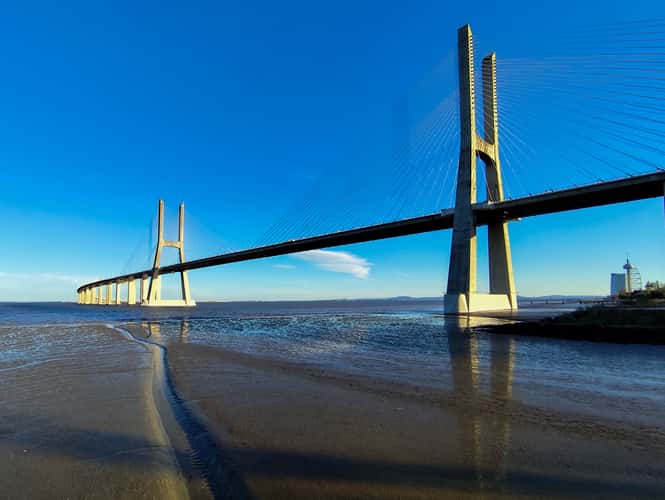 Vasco de Gama Bridge from the other side, Lisbon